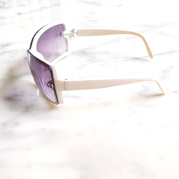 White Frame Shades of Purple with sparkling and design Sunglasses. - Picture 2 of 4
